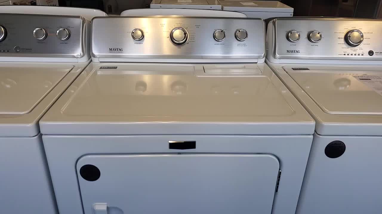 Maytag 7.0 cu. ft. 240-Volt White Electric Vented Dryer with Wrinkle Control 1
