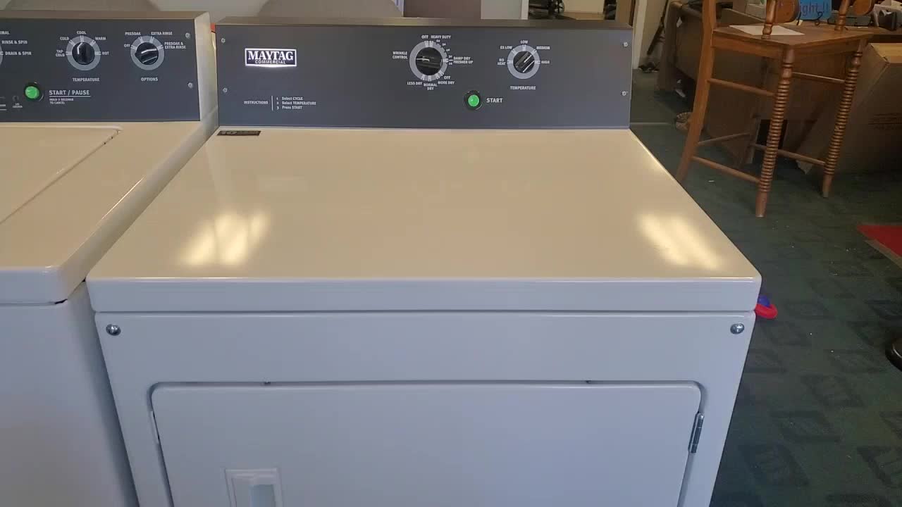 Maytag 7.3 cu. ft. 240-Volt White Electric Vented Dryer with Wrinkle Control 1