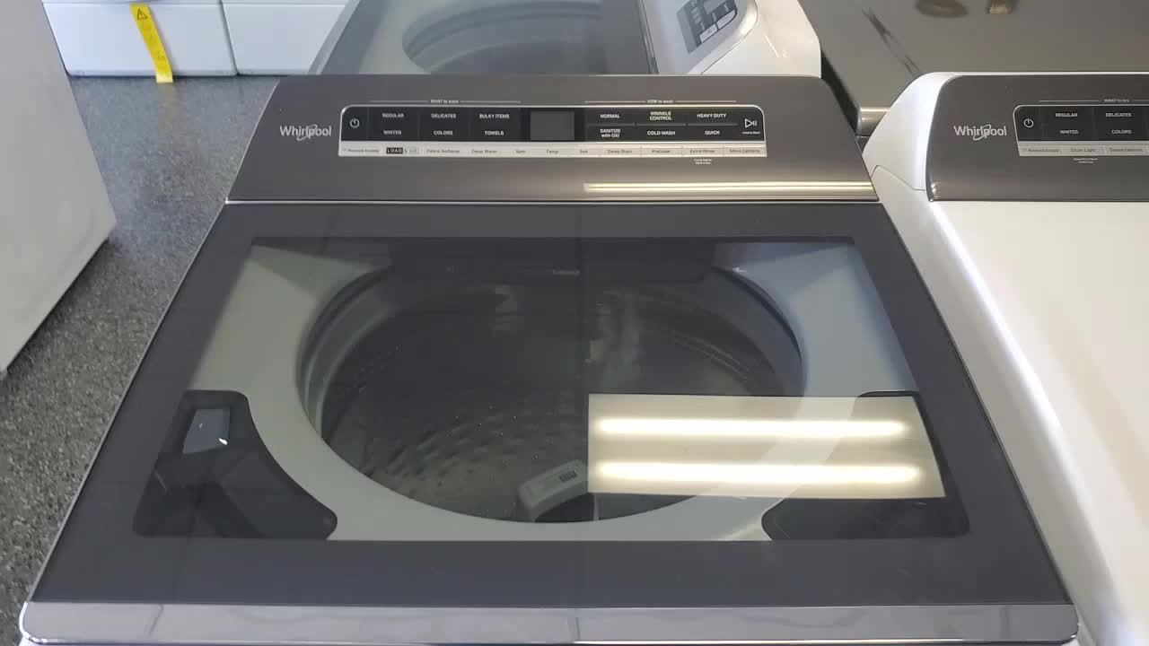 Whirlpool 5.2 - 5.3 cu. ft. Smart Top Load Washing Machine in White with 2 in 1 Removable Agitator, ENERGY STAR 1