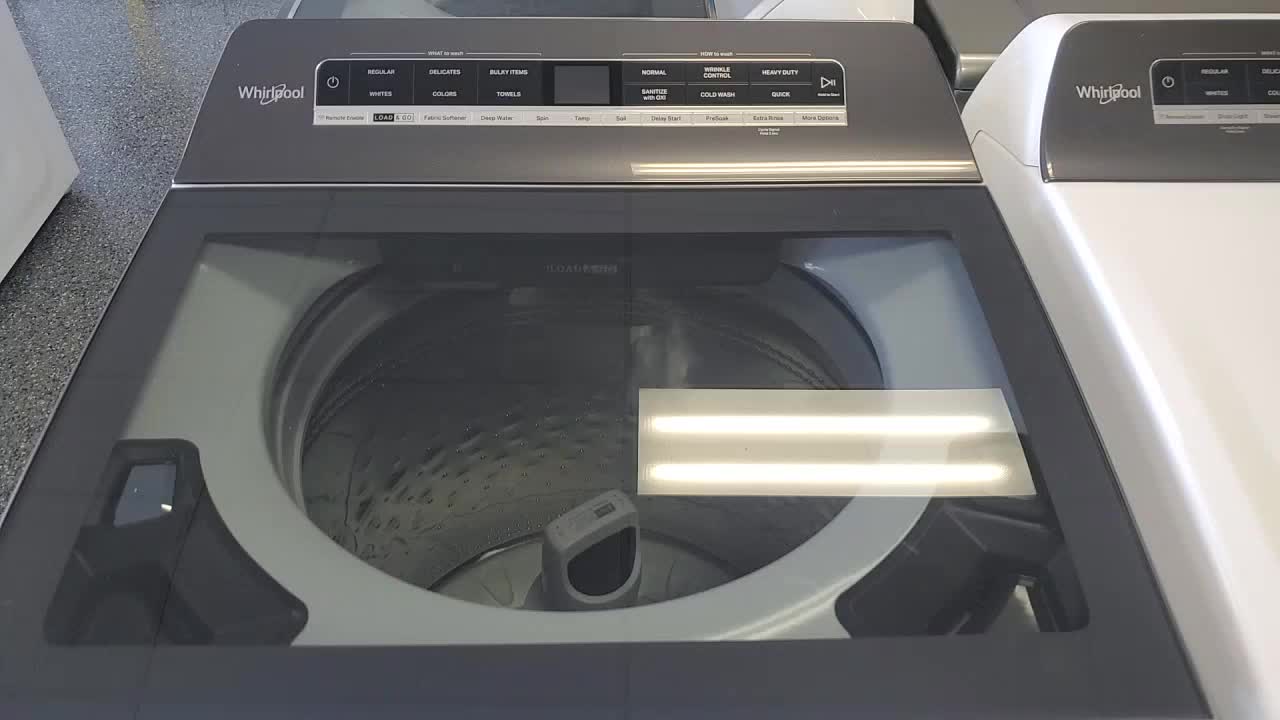 Whirlpool 5.2 - 5.3 cu. ft. Smart Top Load Washing Machine in White with 2 in 1 Removable Agitator, ENERGY STAR 0