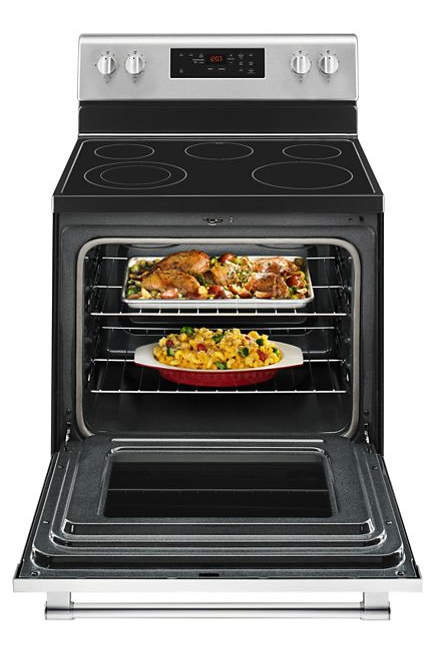 Maytag 5.3 cu. ft. Electric Range with Shatter-Resistant Cooktop in Fingerprint Resistant Stainless Steel 3