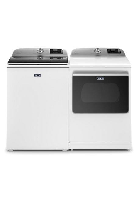 Maytag 5.2 cu. ft. Smart Capable White Top Load Washing Machine with Extra Power Button, ENERGY STAR 7