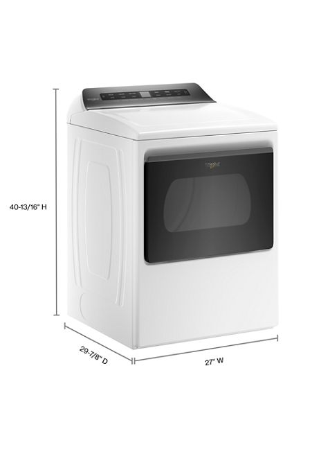 Whirlpool 7.4 cu. ft. White Front Load Electric Dryer with AccuDry System 1