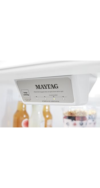 Maytag 18 cu. ft. Top Freezer Refrigerator in Fingerprint Resistant Stainless Steel 1