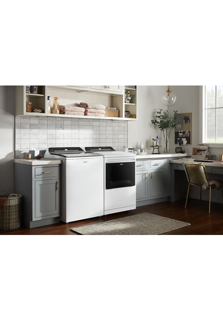 Whirlpool 7.4 cu. ft. White Electric Dryer with Steam and Advanced Moisture Sensing Technology, ENERGY STAR 5