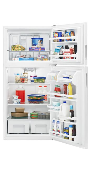 Amana 18.2 cu. ft. Top Freezer Refrigerator in White 4