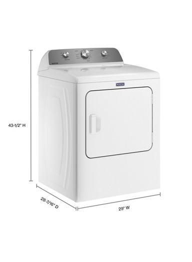 Maytag 7.0 cu. ft. Vented Electric Dryer in White 2