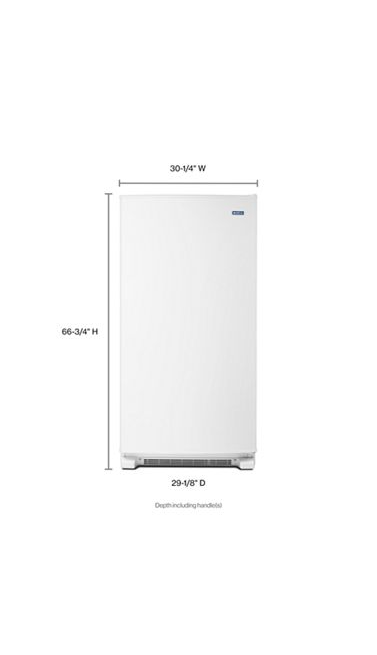 Maytag 17.7 cu. ft. Frost Free Upright Freezer in White 3