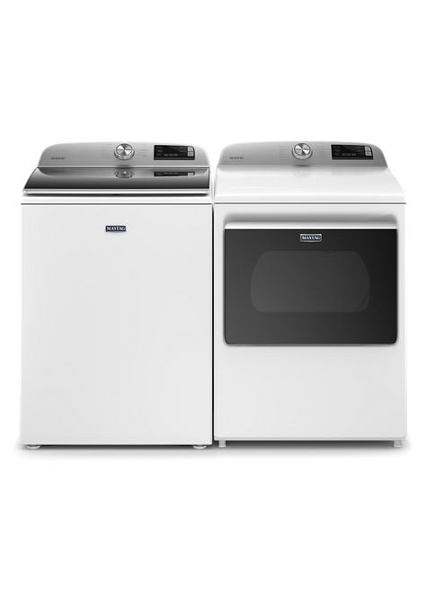 Maytag 7.4 cu. ft. 240-Volt Smart Capable White Electric Vented Dryer with Hamper Door and Steam, ENERGY STAR 6