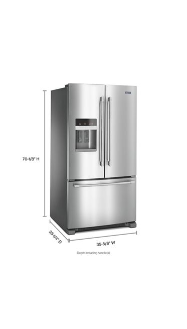 Maytag 25 cu. ft. French Door Refrigerator in Fingerprint Resistant Stainless Steel 5
