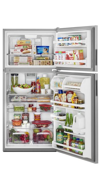 Maytag 18 cu. ft. Top Freezer Refrigerator in Fingerprint Resistant Stainless Steel 3