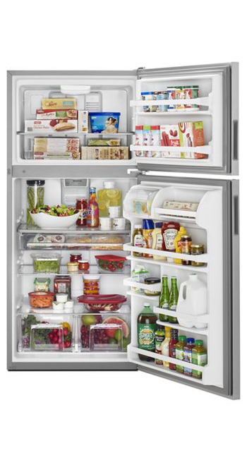 Maytag MRT118FFFZ- 18 cu. ft. Top Freezer Refrigerator in Fingerprint Resistant Stainless Steel 3