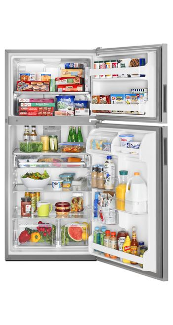 Maytag 21 cu. ft. Top Freezer Refrigerator in Fingerprint Resistant Stainless Steel 3