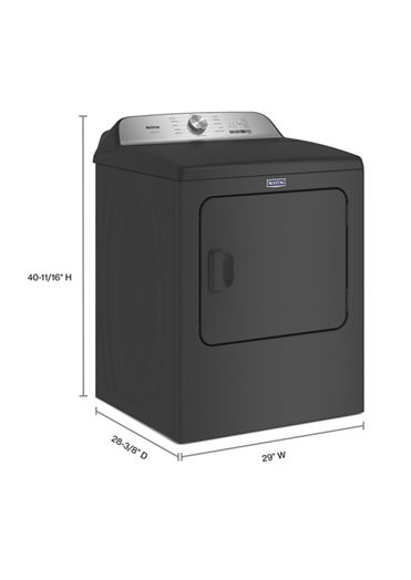 Maytag 7.0 cu. ft. Vented Pet Pro Electric Dryer in Volcano Black 3