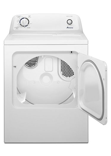 Amana Amana - 6.5 Cu. Ft. Electric Dryer with Automatic Dryness Control - White 3