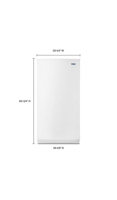 Maytag MZF34X16DW- 15.7 cu. ft. Frost Free Upright Freezer in White 3