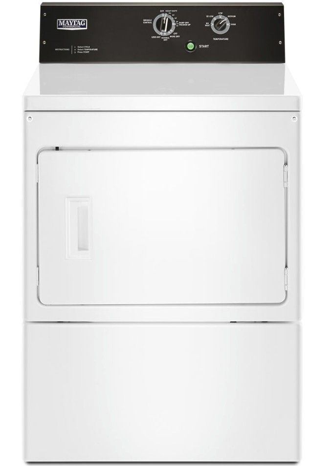 Maytag 7.3 cu. ft. 240-Volt White Electric Vented Dryer with Wrinkle Control 2