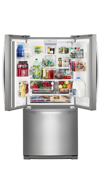 Whirlpool WRF560SMHZ- 19.7 cu. ft. French Door Refrigerator in Fingerprint Resistant Stainless Steel 3