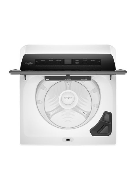 Whirlpool 4.7 cu. ft. Top Load Washer with Agitator, Adaptive Wash Technology, Quick Wash Cycle and Pretreat Station in White 4