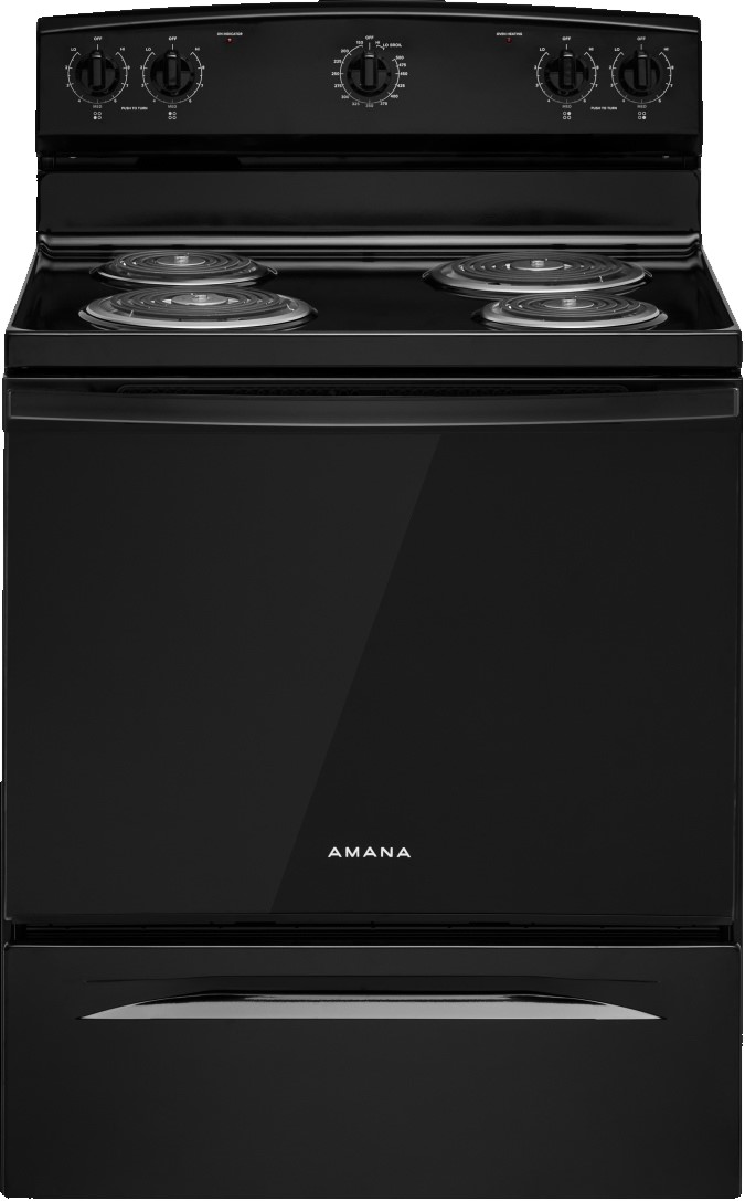 Amana Amana 30 in. 4-Element Freestanding Electric Range with Easy-Clean Glass Door (4.8 cu. ft. Oven) 2