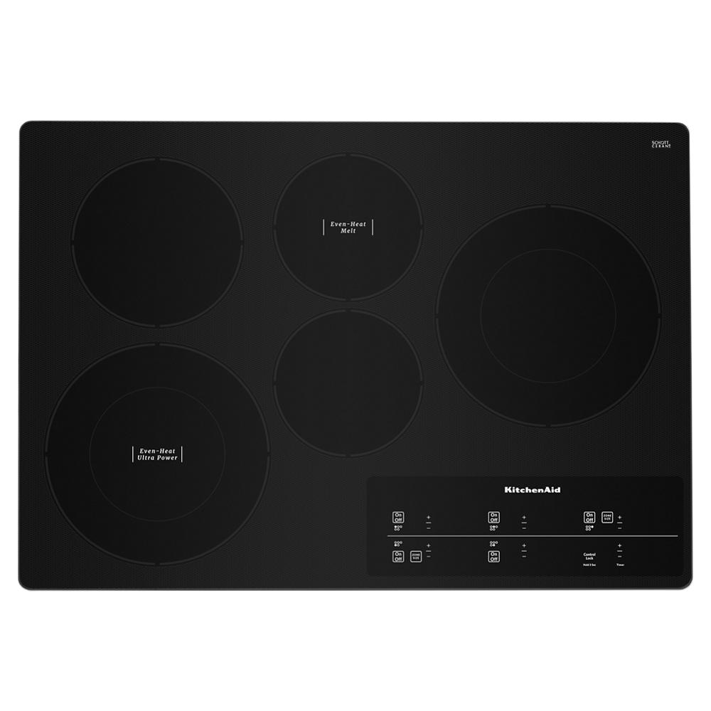 KitchenAid 30" Electric Cooktop with 5 Elements and Touch-Activated Controls (Even-Heat™ Technology) 0