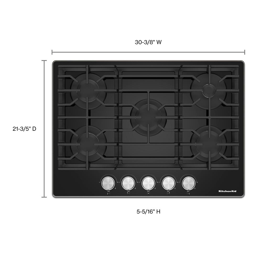 KitchenAid 30" Gas-on-Glass Cooktop 1