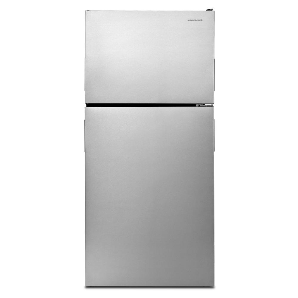 Amana 18.2 cu. ft. Top-Freezer Refrigerator with Garden Fresh™ Crisper Bins (Monochromatic Stainless Steel) 1