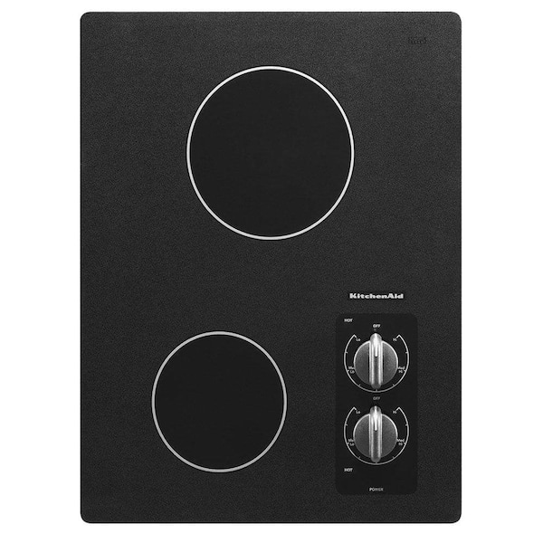 KitchenAid KitchenAid 15 in. Wide 2-Element Built-In Electric Cooktop with Radiant Elements 1