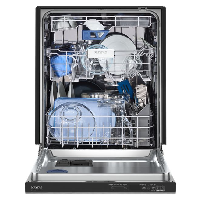 Maytag MDPS7024SZ Maytag 24 in. Top Control Built-In Tall Tub Dishwasher in Fingerprint Resistant Stainless Steel with PowerBlast Cycle MDPS7024SZ 1