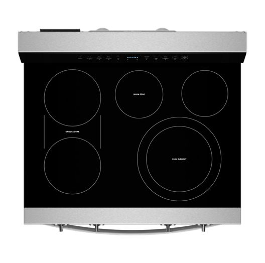 30-inch Electric Smart Range with Air Cooking Technology, No Preheat Air Fry, High Speed Preheat Oven, WipeClean™ Coating, and Steam/Self Clean 1