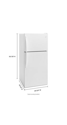 Whirlpool WRT318FZDW- 18.2 cu. ft. Top Freezer Refrigerator in White DISCONTUED~ ITEM IN CLOSE OUT CALL FOR AVAILABILITY 2