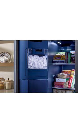 36-inch Wide Counter-Depth Side-by-Side Refrigerator with Arctic Blue Interior - 20.8 Cu. Ft. 4