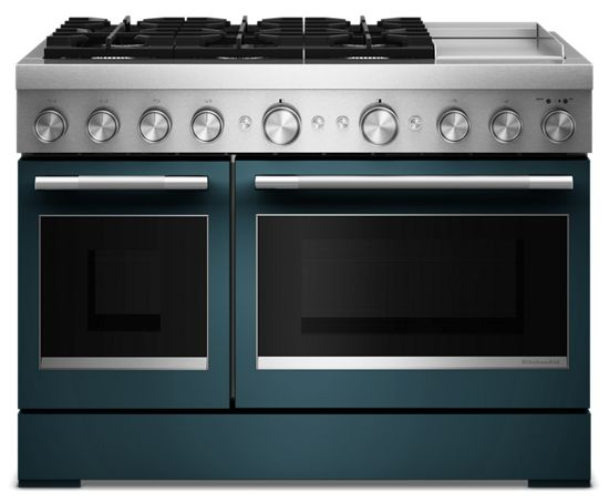KitchenAid 48-Inch 6 Burner Commercial-Style Dual Fuel Range with Griddle 0