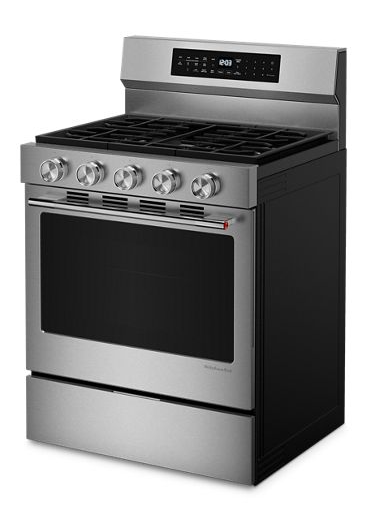 KitchenAid 5.0 Cu. Ft. Smart Freestanding Gas Range with Convection Cooking Modes 3