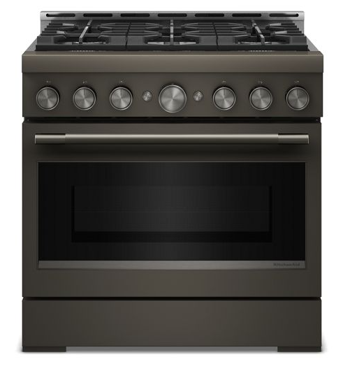 KitchenAid KitchenAid - 5.1 Cu. Ft Commercial Gas Range with No Preheat Air Fry Mode and 6 Burner - Stainless Steel 3