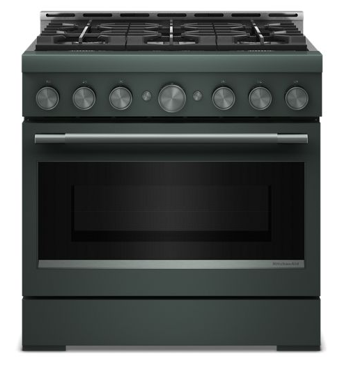 KitchenAid KitchenAid - 5.1 Cu. Ft Commercial Gas Range with No Preheat Air Fry Mode and 6 Burner - Stainless Steel 2