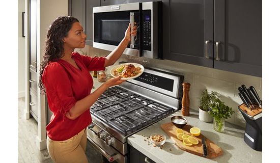 KitchenAid 2.0 cu. ft. Over the Range Microwave in Stainless Steel with Sensor Cooking 3