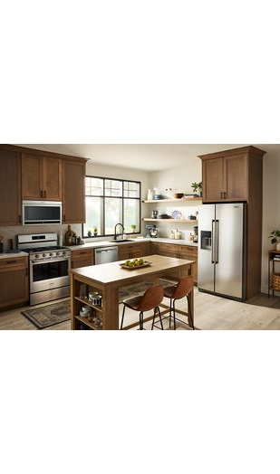 36-inch Wide Full-Depth Side-by-Side Refrigerator with Arctic Blue Interior - 28.3 Cu. Ft. 9