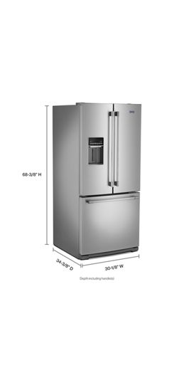 Maytag 30-Inch Wide French Door Refrigerator - 20 Cu. Ft. 3