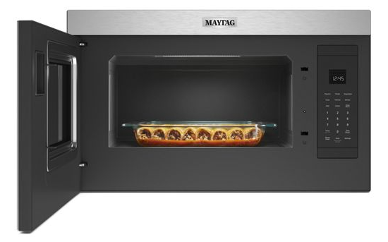 Maytag Maytag 30 in. W 1.1 cu. ft. Fingerprint Resistant Stainless Steel Flush Built-In 1000-Watt Over the Range Microwave MMMF6030PZ 3