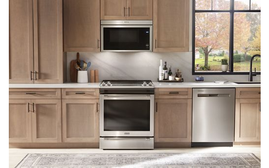 Maytag Maytag 30 in. W 1.1 cu. ft. Fingerprint Resistant Stainless Steel Flush Built-In 1000-Watt Over the Range Microwave MMMF6030PZ 2
