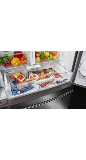 Maytag Maytag 33 in. 22 cu. ft. Built-In French Door Refrigerator in Fingerprint Resistant Stainless Steel with Water Dispenser MRFF5033PZ 4