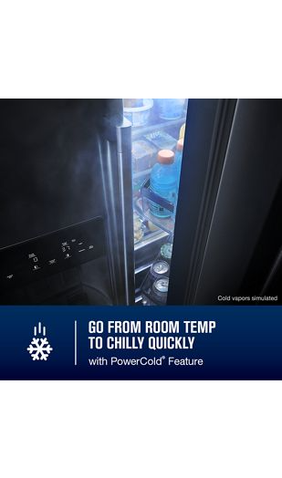 36-inch Wide Full-Depth Side-by-Side Refrigerator with Arctic Blue Interior - 28.3 Cu. Ft. 3