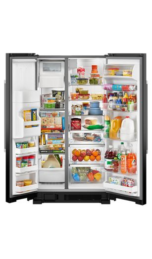 36-Inch Wide Side-by-Side Refrigerator - 25 Cu. Ft. 1