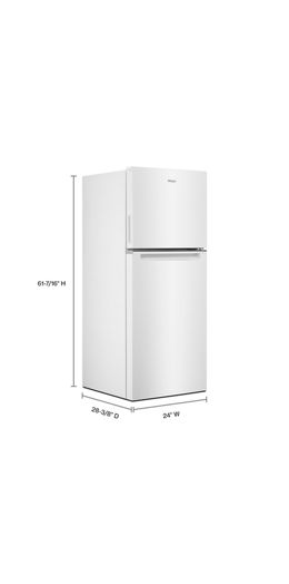 24-inch Wide Small Space Top-Freezer Refrigerator - 11.6 cu. ft. 3