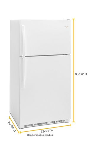 33-inch Wide Top Freezer Refrigerator - 20 cu. ft. 3