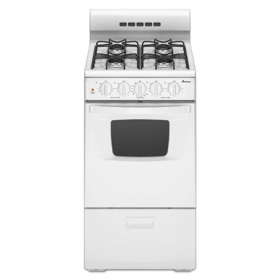 AMANA Amana 20 in. Wide 4-Burner 2.6 cu. ft. Freestanding Gas Range