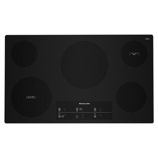 KITCHENAID KitchenAid 36 in. Radiant Electric Cooktop with 5 Elements (Triple-Ring) and Touch-Activated Controls