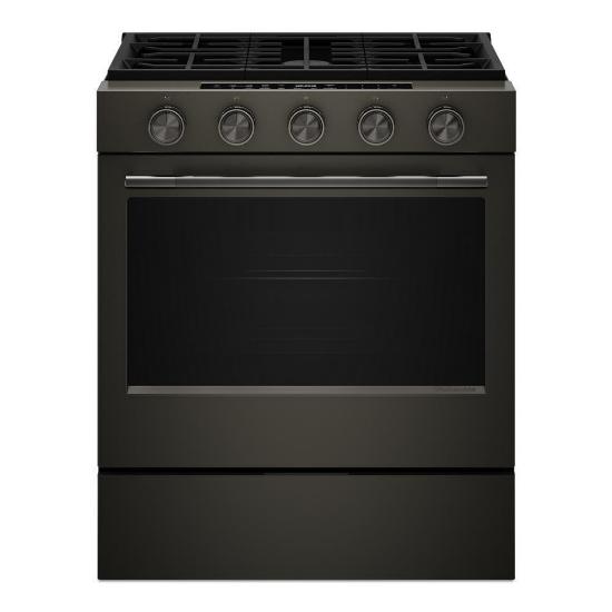 KITCHENAID KitchenAid 30 in. Smart Slide-In Gas Range with Convection Cooking Modes and 2-in-1 Burner (Black Ore)