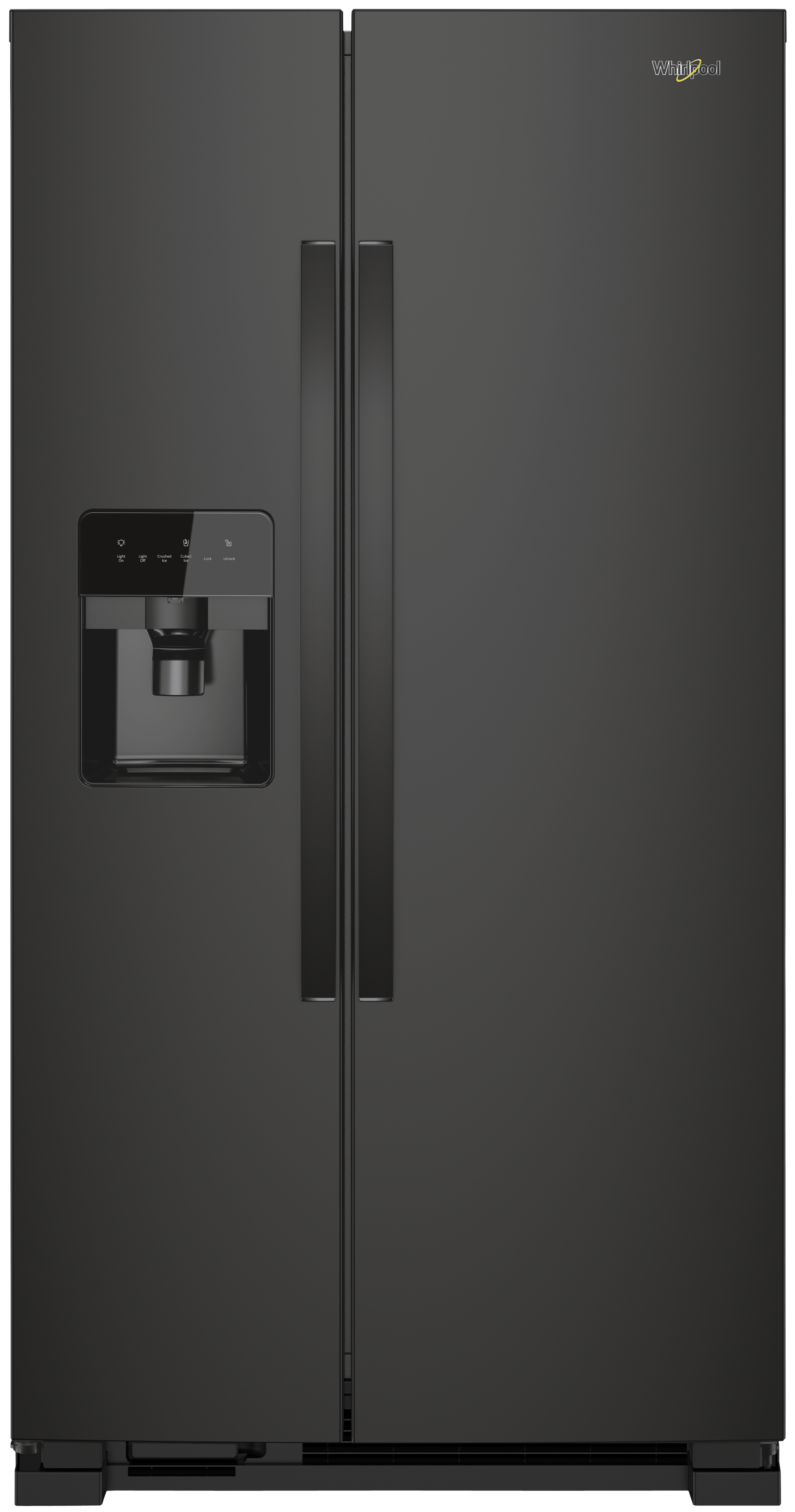 Whirlpool Whirlpool 33-inch Wide Side-by-Side Refrigerator with Exterior Ice/Water Dispenser - 21 cu. ft. - Black